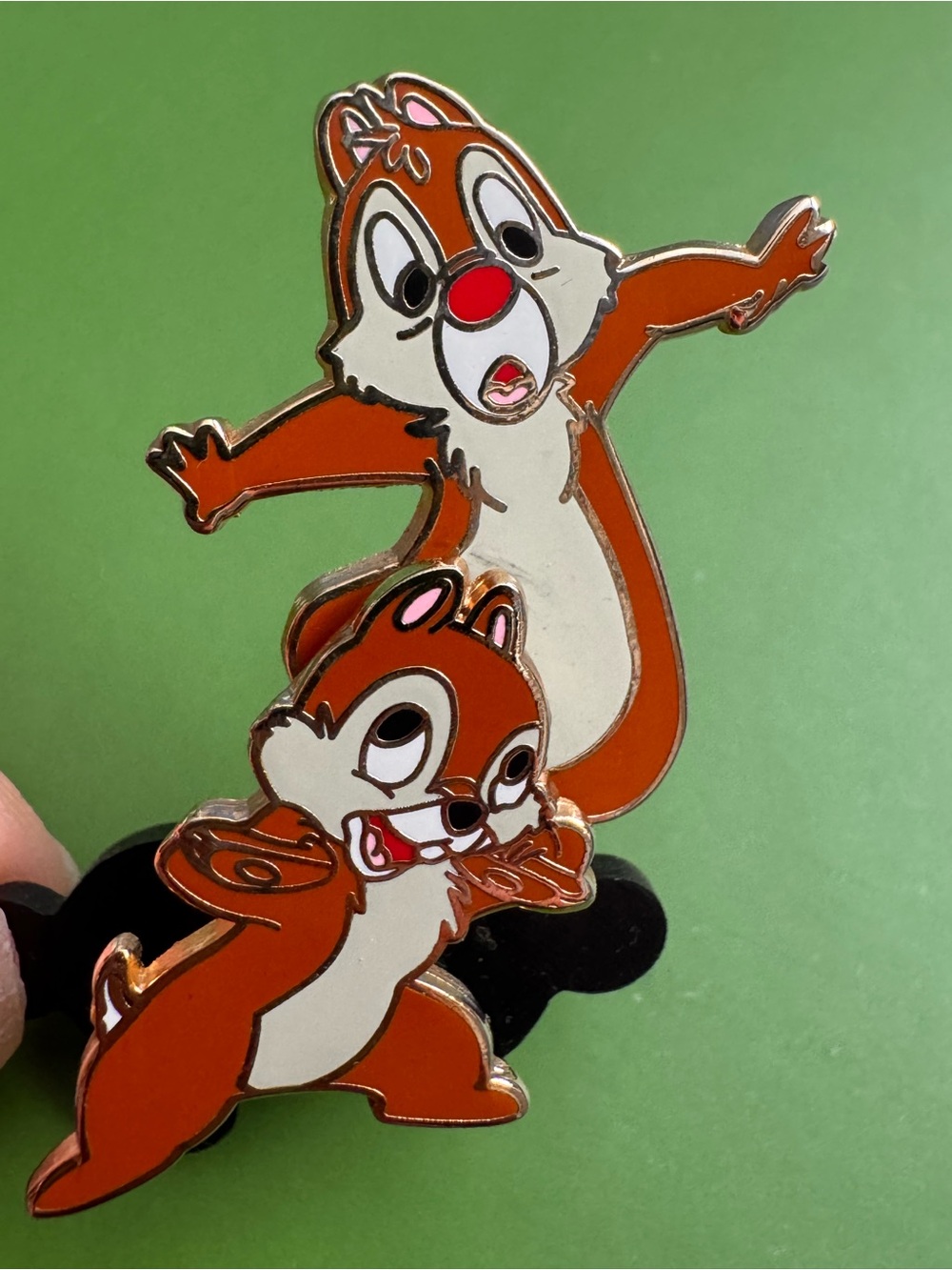Disney Vintage Chip 'n' Dale “Balancing Act Wobble Bobble” Spring Pin